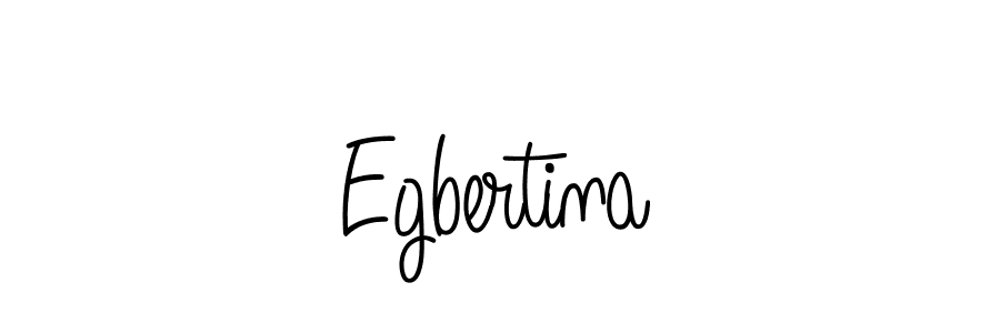 Egbertina stylish signature style. Best Handwritten Sign (Angelique-Rose-font-FFP) for my name. Handwritten Signature Collection Ideas for my name Egbertina. Egbertina signature style 5 images and pictures png