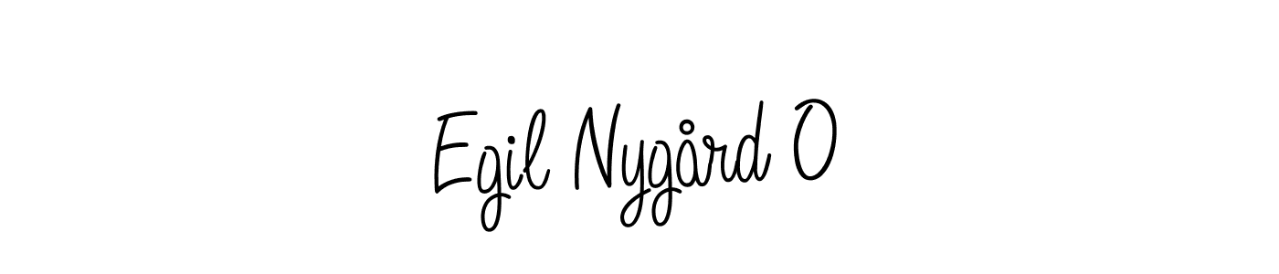 You should practise on your own different ways (Angelique-Rose-font-FFP) to write your name (Egil Nygård O) in signature. don't let someone else do it for you. Egil Nygård O signature style 5 images and pictures png