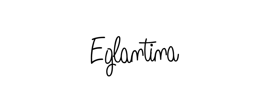 Eglantina stylish signature style. Best Handwritten Sign (Angelique-Rose-font-FFP) for my name. Handwritten Signature Collection Ideas for my name Eglantina. Eglantina signature style 5 images and pictures png