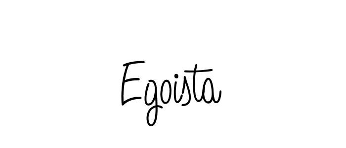 Use a signature maker to create a handwritten signature online. With this signature software, you can design (Angelique-Rose-font-FFP) your own signature for name Egoista. Egoista signature style 5 images and pictures png