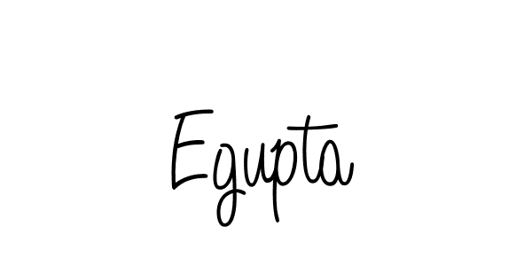 You should practise on your own different ways (Angelique-Rose-font-FFP) to write your name (Egupta) in signature. don't let someone else do it for you. Egupta signature style 5 images and pictures png