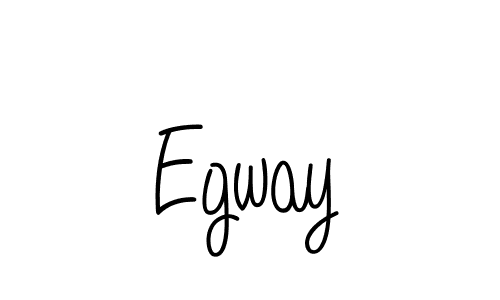 Make a beautiful signature design for name Egway. With this signature (Angelique-Rose-font-FFP) style, you can create a handwritten signature for free. Egway signature style 5 images and pictures png