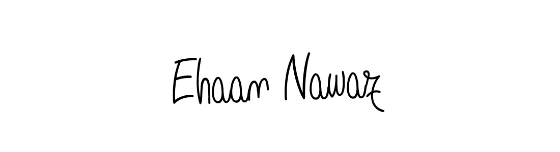 Use a signature maker to create a handwritten signature online. With this signature software, you can design (Angelique-Rose-font-FFP) your own signature for name Ehaan Nawaz. Ehaan Nawaz signature style 5 images and pictures png