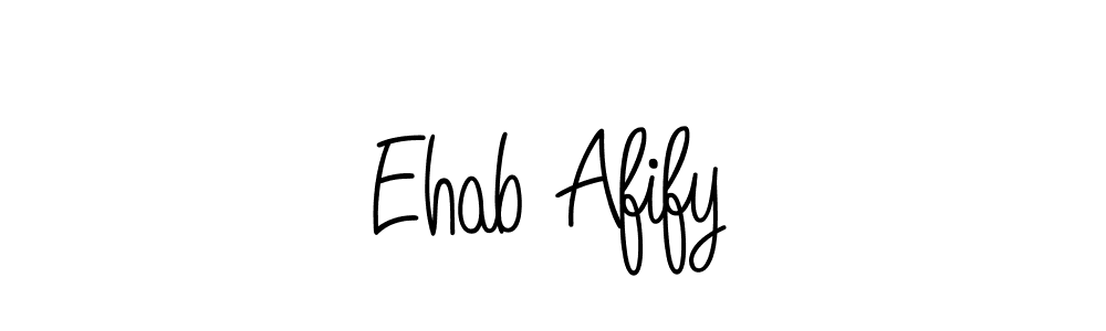 if you are searching for the best signature style for your name Ehab Afify. so please give up your signature search. here we have designed multiple signature styles  using Angelique-Rose-font-FFP. Ehab Afify signature style 5 images and pictures png