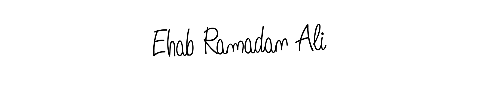 Ehab Ramadan Ali stylish signature style. Best Handwritten Sign (Angelique-Rose-font-FFP) for my name. Handwritten Signature Collection Ideas for my name Ehab Ramadan Ali. Ehab Ramadan Ali signature style 5 images and pictures png