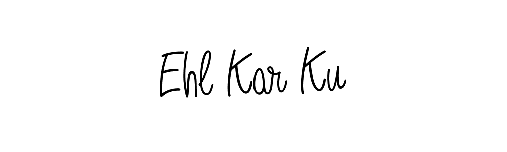 Create a beautiful signature design for name Ehl Kar Ku. With this signature (Angelique-Rose-font-FFP) fonts, you can make a handwritten signature for free. Ehl Kar Ku signature style 5 images and pictures png
