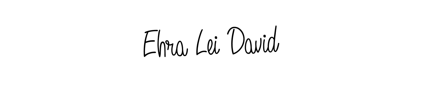 You should practise on your own different ways (Angelique-Rose-font-FFP) to write your name (Ehra Lei David) in signature. don't let someone else do it for you. Ehra Lei David signature style 5 images and pictures png