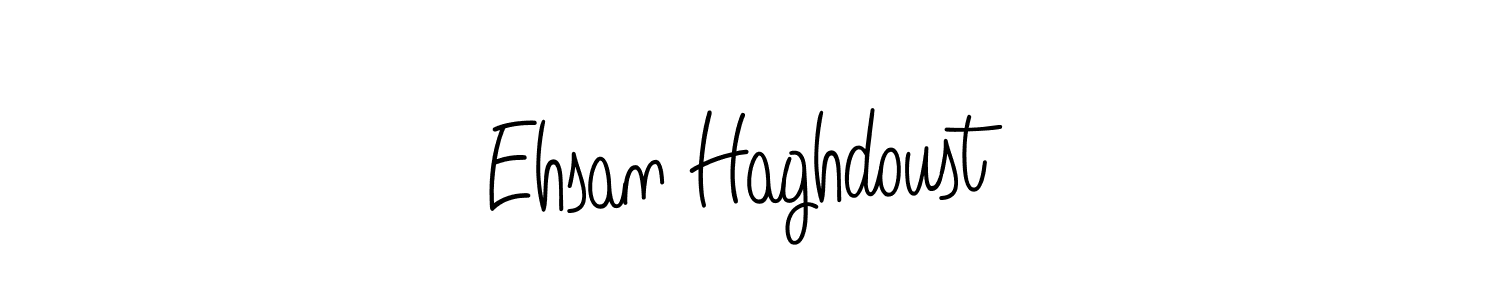 You should practise on your own different ways (Angelique-Rose-font-FFP) to write your name (Ehsan Haghdoust) in signature. don't let someone else do it for you. Ehsan Haghdoust signature style 5 images and pictures png