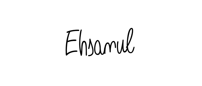 Create a beautiful signature design for name Ehsanul. With this signature (Angelique-Rose-font-FFP) fonts, you can make a handwritten signature for free. Ehsanul signature style 5 images and pictures png