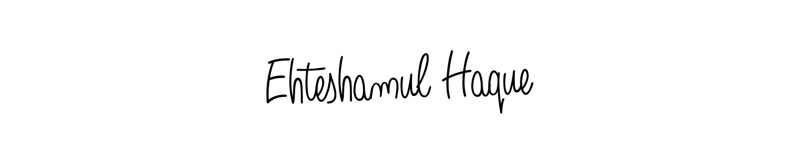How to make Ehteshamul Haque name signature. Use Angelique-Rose-font-FFP style for creating short signs online. This is the latest handwritten sign. Ehteshamul Haque signature style 5 images and pictures png