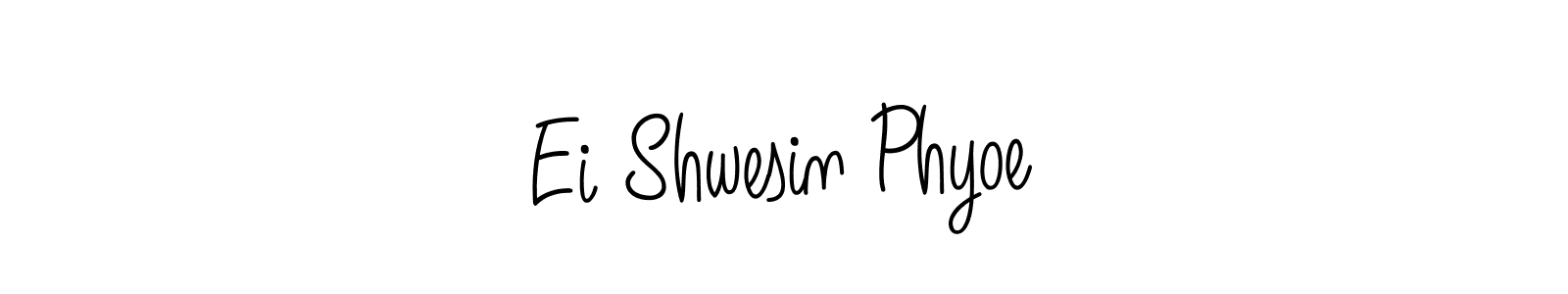 Also we have Ei Shwesin Phyoe name is the best signature style. Create professional handwritten signature collection using Angelique-Rose-font-FFP autograph style. Ei Shwesin Phyoe signature style 5 images and pictures png