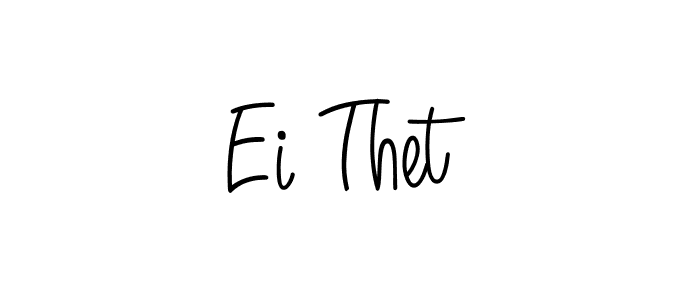 Check out images of Autograph of Ei Thet name. Actor Ei Thet Signature Style. Angelique-Rose-font-FFP is a professional sign style online. Ei Thet signature style 5 images and pictures png