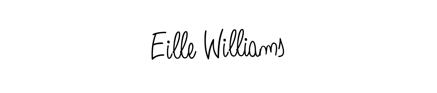 Use a signature maker to create a handwritten signature online. With this signature software, you can design (Angelique-Rose-font-FFP) your own signature for name Eille Williams. Eille Williams signature style 5 images and pictures png