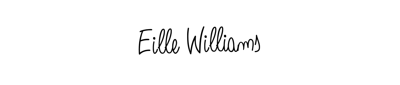 The best way (Angelique-Rose-font-FFP) to make a short signature is to pick only two or three words in your name. The name Eille Williams include a total of six letters. For converting this name. Eille Williams signature style 5 images and pictures png