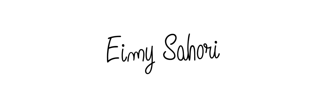 Use a signature maker to create a handwritten signature online. With this signature software, you can design (Angelique-Rose-font-FFP) your own signature for name Eimy Sahori. Eimy Sahori signature style 5 images and pictures png