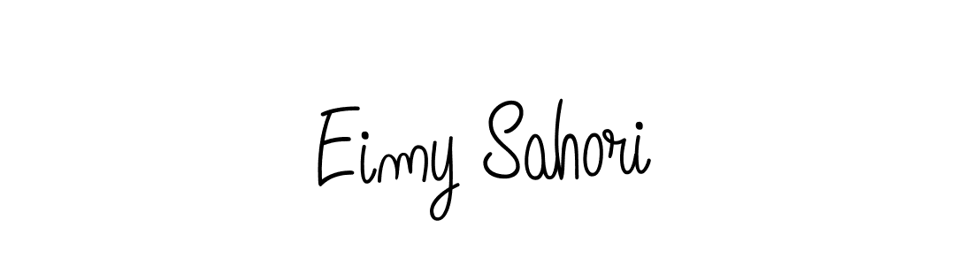 Use a signature maker to create a handwritten signature online. With this signature software, you can design (Angelique-Rose-font-FFP) your own signature for name Eimy Sahori. Eimy Sahori signature style 5 images and pictures png