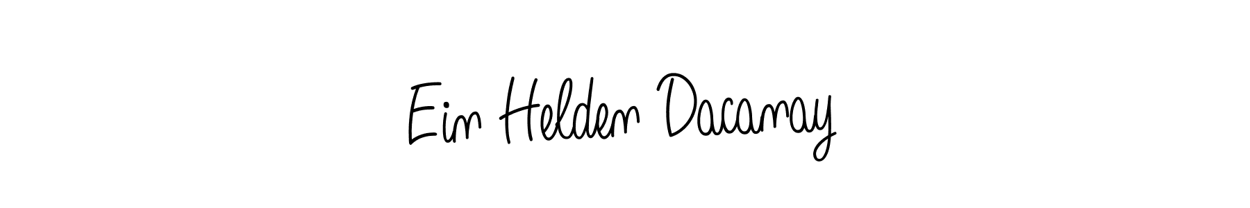 Ein Helden Dacanay stylish signature style. Best Handwritten Sign (Angelique-Rose-font-FFP) for my name. Handwritten Signature Collection Ideas for my name Ein Helden Dacanay. Ein Helden Dacanay signature style 5 images and pictures png