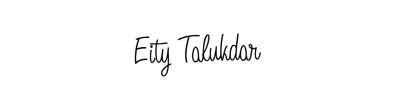 Make a beautiful signature design for name Eity Talukdar. With this signature (Angelique-Rose-font-FFP) style, you can create a handwritten signature for free. Eity Talukdar signature style 5 images and pictures png