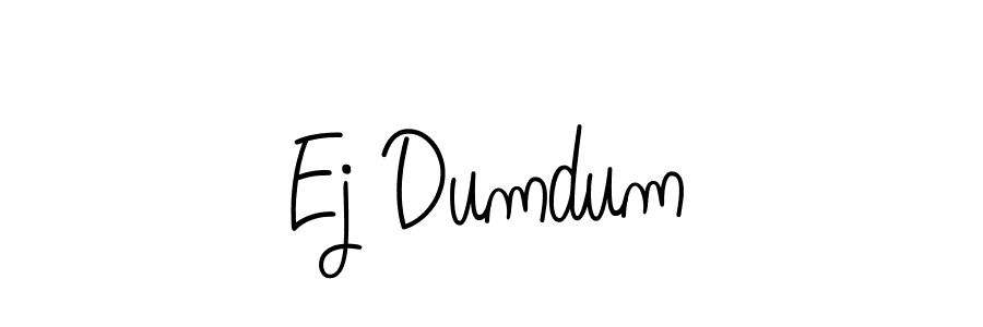 Create a beautiful signature design for name Ej Dumdum. With this signature (Angelique-Rose-font-FFP) fonts, you can make a handwritten signature for free. Ej Dumdum signature style 5 images and pictures png