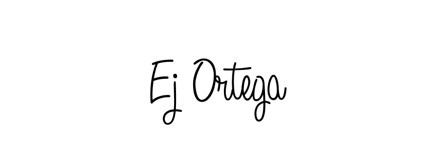 Make a beautiful signature design for name Ej Ortega. With this signature (Angelique-Rose-font-FFP) style, you can create a handwritten signature for free. Ej Ortega signature style 5 images and pictures png