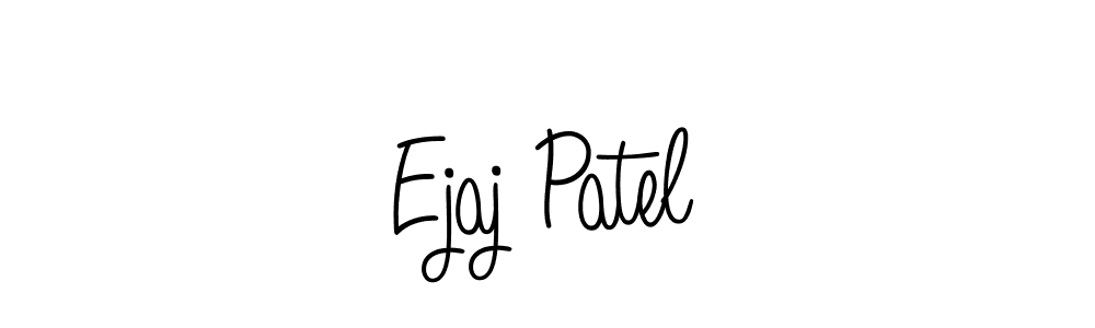 The best way (Angelique-Rose-font-FFP) to make a short signature is to pick only two or three words in your name. The name Ejaj Patel include a total of six letters. For converting this name. Ejaj Patel signature style 5 images and pictures png