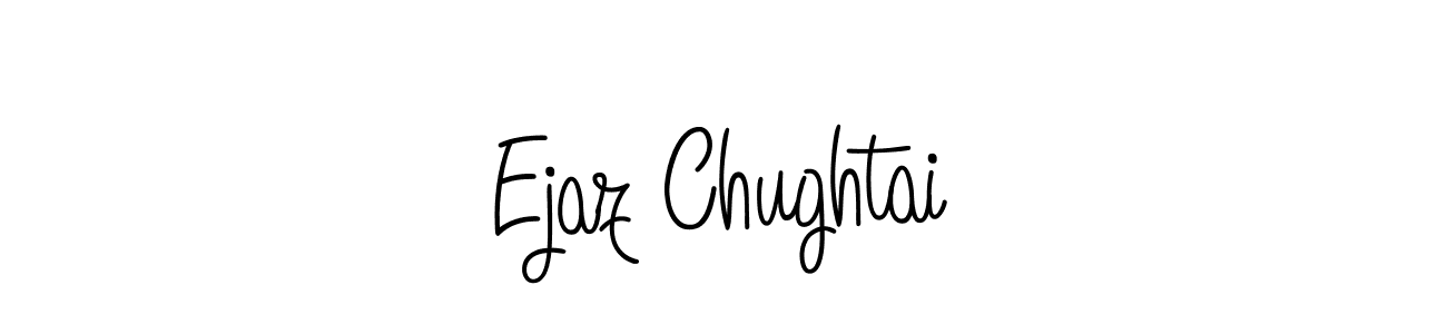 How to Draw Ejaz Chughtai signature style? Angelique-Rose-font-FFP is a latest design signature styles for name Ejaz Chughtai. Ejaz Chughtai signature style 5 images and pictures png