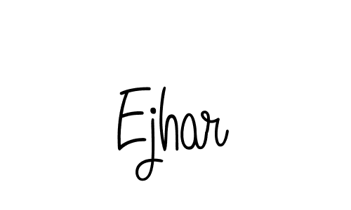 Use a signature maker to create a handwritten signature online. With this signature software, you can design (Angelique-Rose-font-FFP) your own signature for name Ejhar. Ejhar signature style 5 images and pictures png