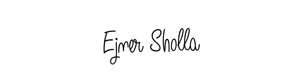 How to Draw Ejner Sholla signature style? Angelique-Rose-font-FFP is a latest design signature styles for name Ejner Sholla. Ejner Sholla signature style 5 images and pictures png