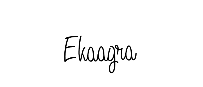 How to make Ekaagra name signature. Use Angelique-Rose-font-FFP style for creating short signs online. This is the latest handwritten sign. Ekaagra signature style 5 images and pictures png