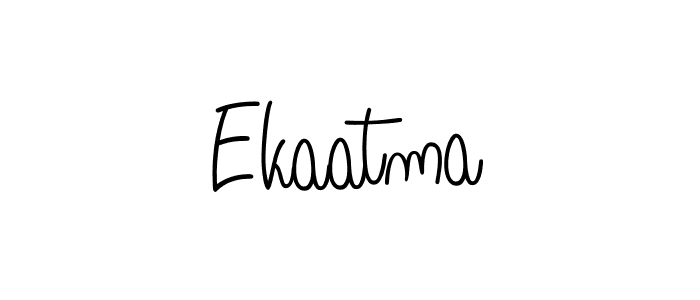 Make a beautiful signature design for name Ekaatma. With this signature (Angelique-Rose-font-FFP) style, you can create a handwritten signature for free. Ekaatma signature style 5 images and pictures png