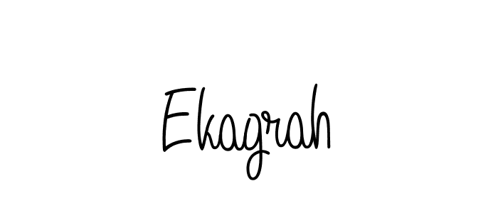 You should practise on your own different ways (Angelique-Rose-font-FFP) to write your name (Ekagrah) in signature. don't let someone else do it for you. Ekagrah signature style 5 images and pictures png