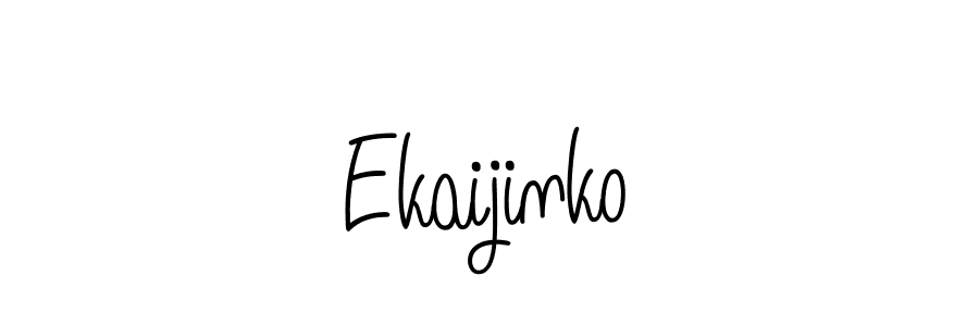 Make a beautiful signature design for name Ekaijinko. With this signature (Angelique-Rose-font-FFP) style, you can create a handwritten signature for free. Ekaijinko signature style 5 images and pictures png