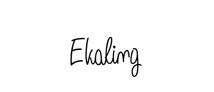 Make a beautiful signature design for name Ekaling. With this signature (Angelique-Rose-font-FFP) style, you can create a handwritten signature for free. Ekaling signature style 5 images and pictures png