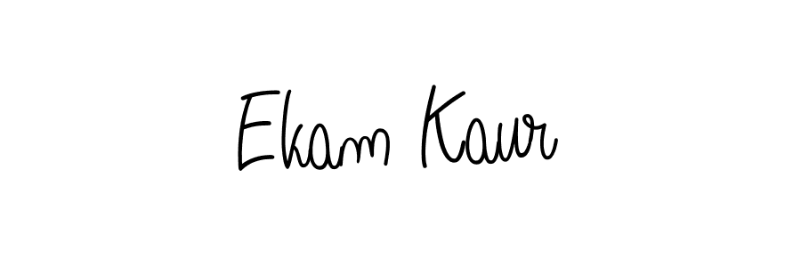 Create a beautiful signature design for name Ekam Kaur. With this signature (Angelique-Rose-font-FFP) fonts, you can make a handwritten signature for free. Ekam Kaur signature style 5 images and pictures png