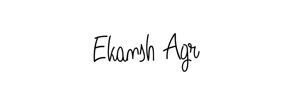 The best way (Angelique-Rose-font-FFP) to make a short signature is to pick only two or three words in your name. The name Ekansh Agr include a total of six letters. For converting this name. Ekansh Agr signature style 5 images and pictures png