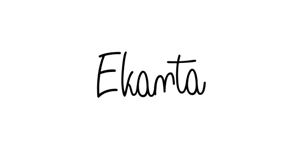 The best way (Angelique-Rose-font-FFP) to make a short signature is to pick only two or three words in your name. The name Ekanta include a total of six letters. For converting this name. Ekanta signature style 5 images and pictures png