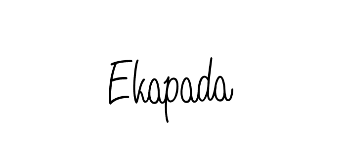 Use a signature maker to create a handwritten signature online. With this signature software, you can design (Angelique-Rose-font-FFP) your own signature for name Ekapada. Ekapada signature style 5 images and pictures png