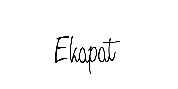 How to make Ekapat name signature. Use Angelique-Rose-font-FFP style for creating short signs online. This is the latest handwritten sign. Ekapat signature style 5 images and pictures png