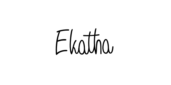 Design your own signature with our free online signature maker. With this signature software, you can create a handwritten (Angelique-Rose-font-FFP) signature for name Ekatha. Ekatha signature style 5 images and pictures png