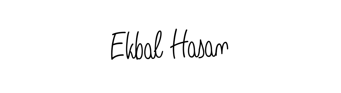How to make Ekbal Hasan name signature. Use Angelique-Rose-font-FFP style for creating short signs online. This is the latest handwritten sign. Ekbal Hasan signature style 5 images and pictures png