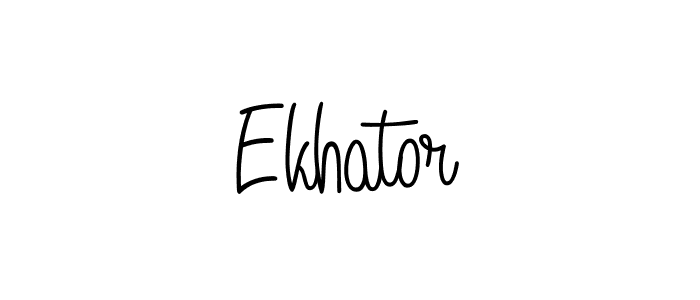 You should practise on your own different ways (Angelique-Rose-font-FFP) to write your name (Ekhator) in signature. don't let someone else do it for you. Ekhator signature style 5 images and pictures png