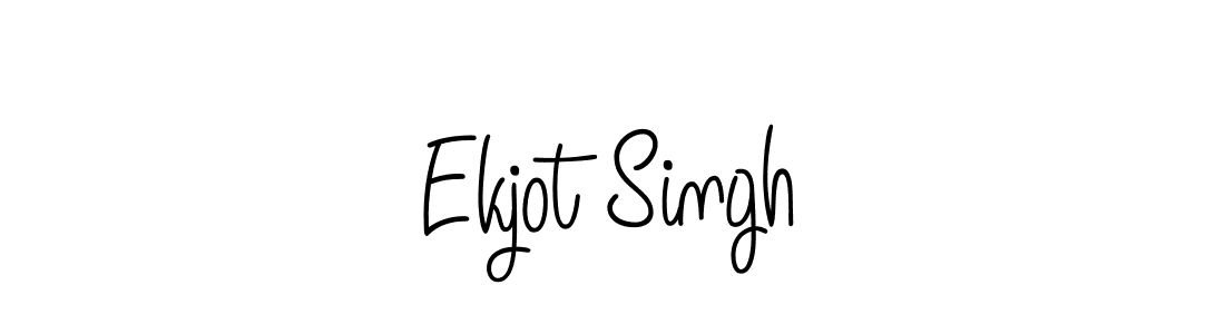 Ekjot Singh stylish signature style. Best Handwritten Sign (Angelique-Rose-font-FFP) for my name. Handwritten Signature Collection Ideas for my name Ekjot Singh. Ekjot Singh signature style 5 images and pictures png