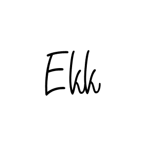 The best way (Angelique-Rose-font-FFP) to make a short signature is to pick only two or three words in your name. The name Ekk include a total of six letters. For converting this name. Ekk signature style 5 images and pictures png