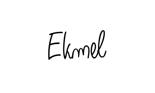 How to make Ekmel name signature. Use Angelique-Rose-font-FFP style for creating short signs online. This is the latest handwritten sign. Ekmel signature style 5 images and pictures png