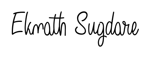 Turn your name Eknath Sugdare into a signature brand with Angelique-Rose-font-FFP styling. Download in standard PNG or transparent format anytime. Eknath Sugdare signature style 5 images and pictures png