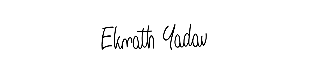 Make a beautiful signature design for name Eknath Yadav. With this signature (Angelique-Rose-font-FFP) style, you can create a handwritten signature for free. Eknath Yadav signature style 5 images and pictures png