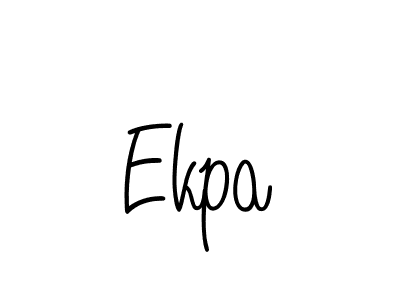 Make a beautiful signature design for name Ekpa. With this signature (Angelique-Rose-font-FFP) style, you can create a handwritten signature for free. Ekpa signature style 5 images and pictures png