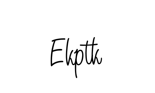 The best way (Angelique-Rose-font-FFP) to make a short signature is to pick only two or three words in your name. The name Ekptk include a total of six letters. For converting this name. Ekptk signature style 5 images and pictures png