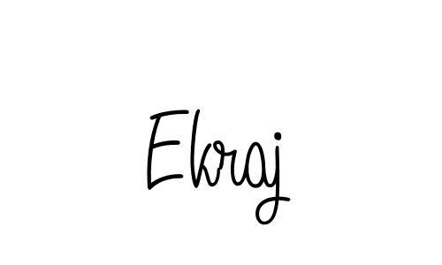 Design your own signature with our free online signature maker. With this signature software, you can create a handwritten (Angelique-Rose-font-FFP) signature for name Ekraj. Ekraj signature style 5 images and pictures png