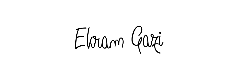 Here are the top 10 professional signature styles for the name Ekram Gazi. These are the best autograph styles you can use for your name. Ekram Gazi signature style 5 images and pictures png